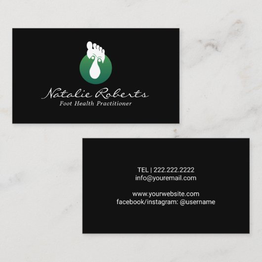 Reflexology Spa Visitekaartje (Voorkant / Achterkant)