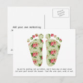 Reflexology visitekaartje briefkaart (Voorkant / Achterkant)