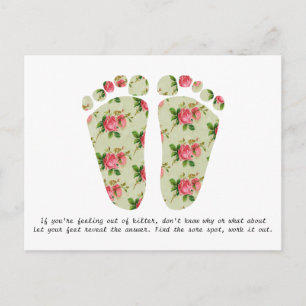 Reflexology visitekaartje briefkaart