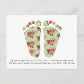 Reflexology visitekaartje briefkaart (Voorkant)