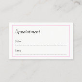 Reflexoloog Appointment Visitekaartjes Afsprakenkaartje (Achterkant)