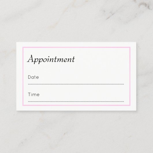 Reflexoloog Appointment Visitekaartjes Afsprakenkaartje (Achterkant)