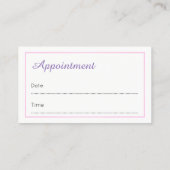 Reflexoloog Appointment Visitekaartjes Afsprakenkaartje (Achterkant)