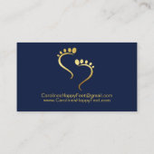 Reflexoloog Chiropodist Pedicure benoeming Visitekaartje (Achterkant)