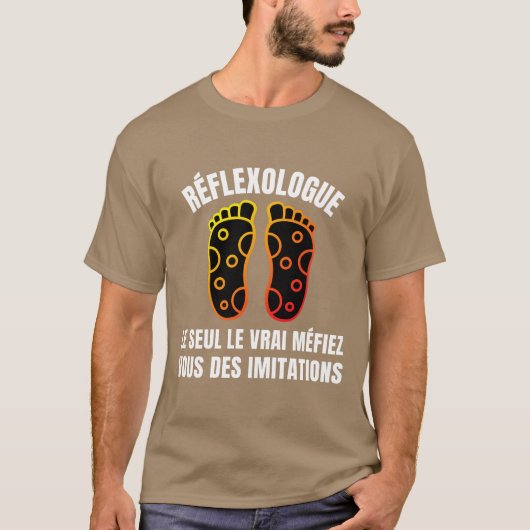 Reflexoloog de enige de echte pas op t-shirt (Voorkant)