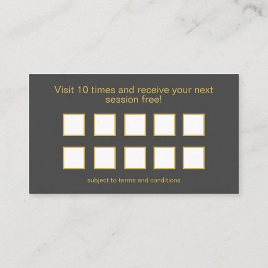 Reflexoloog Podiatrist Pedicure Loyaliteit Kaart Visitekaartje (Achterkant)