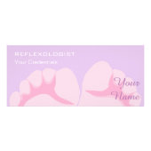 Reflexoloog-rackkaart Reclamekaart (Achterkant)