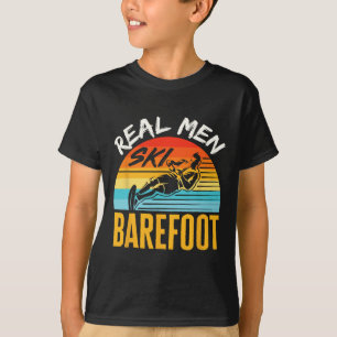 Refoot Water Skiën Skiër Grappig Echte Mannen Ski T-shirt