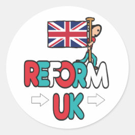 Reform UK Ronde Sticker