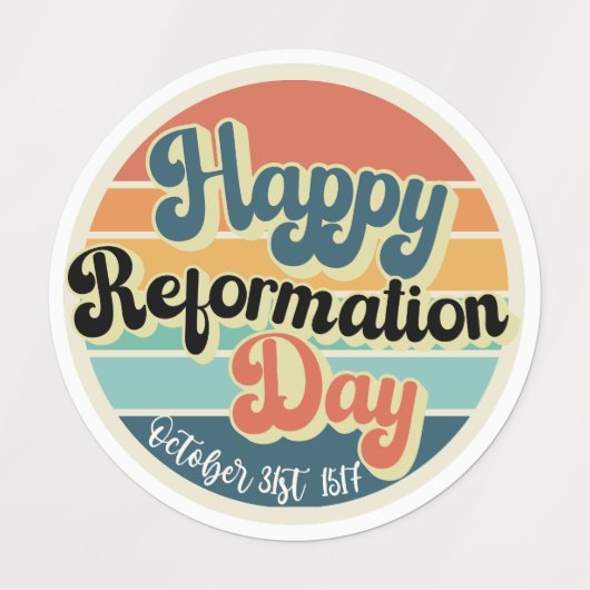 Reformatiedag labels (Design 1)