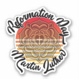 Reformatiedag Luther Roos Sticker