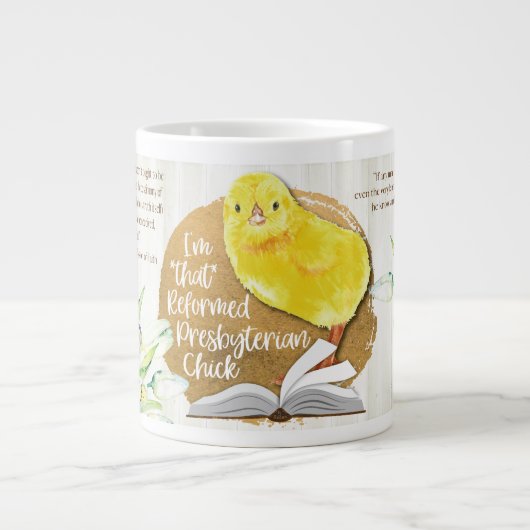 "Reformed Presbyterian Chick" 20 oz. Christelijke  Grote Koffiekop (Voorkant)