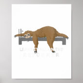 Reformer Lates Sloth Lates  Poster (Voorkant)