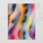 "Refracted Waves" hedendaagse Abstracte kunst Briefkaart (Voorkant)