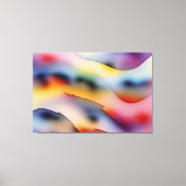 "Refracted Waves" hedendaagse Abstracte kunst Canvas Afdruk (Voorkant)