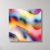 "Refracted Waves" hedendaagse Abstracte kunst Canvas Afdruk (Voorkant)