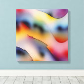 "Refracted Waves" hedendaagse Abstracte kunst Canvas Afdruk (Insitu (Houten vloer))