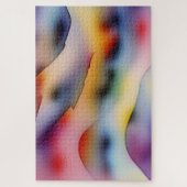 "Refracted Waves" hedendaagse Abstracte kunst Legpuzzel (Verticaal)