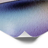 "Refracted Waves" hedendaagse Abstracte kunst Perfect Poster (Hoek)