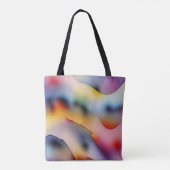 "Refracted Waves" hedendaagse Abstracte kunst Tote Bag (Achterkant)