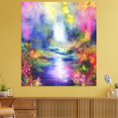 Refractie 1988 canvas afdruk (Insitu (Woonkamer))