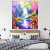 Refractie 1988 canvas afdruk (Insitu (Slaapkamer))