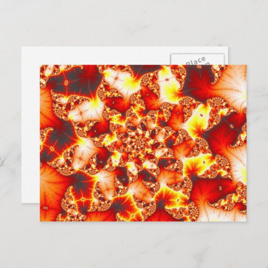 Refractive Heat - Fractal Briefkaart (Voorkant / Achterkant)