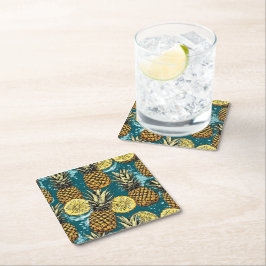 Refresca tu Mesa con Estilo de Piñas Kartonnen Onderzetters