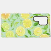 Refreshing Lemon Botanical Phone Case Samsung Galaxy Hoesje (Achterkant horizontaal)