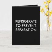 REFRIGERATETO PREVENTSEPARATION Card Kaart (Gele Bloem)