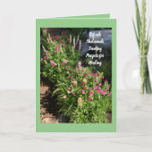 Refuah Sheleimah, Healing verzenden Kaart (Voorkant)