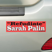 Refudiate Bumpersticker (Op auto)