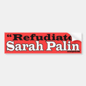 Refudiate Bumpersticker (Voorkant)