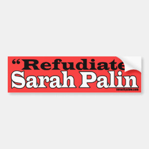 Refudiate Bumpersticker