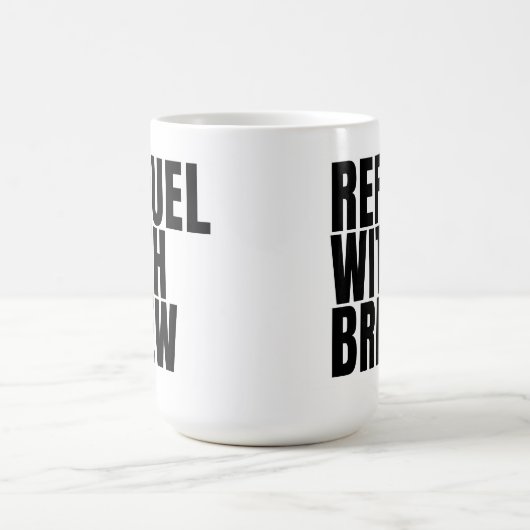 Refuel zwarte koffie mok 15oz (Center)