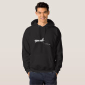 Refueling Santa's Sleigh Funny Christmas Airplane Hoodie (Voorkant volledig)
