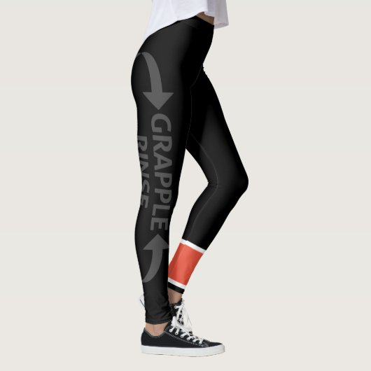 #RefugeeJitsu gerangschikt spats (Black Belt Instr Leggings (Rechts)
