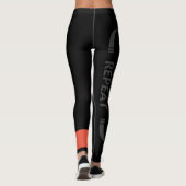 #RefugeeJitsu gerangschikt spats (Black Belt) Leggings (Achterkant)