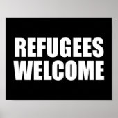 Refugees Welcome Poster (Voorkant)