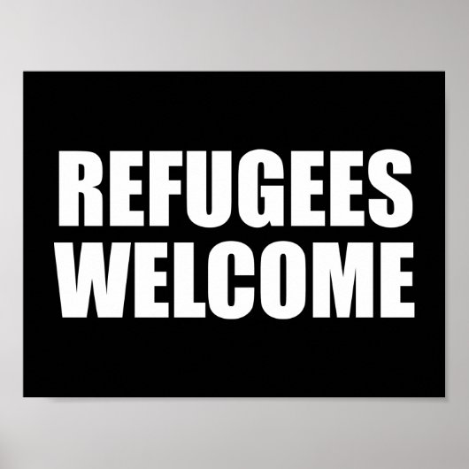 Refugees Welcome Poster (Voorkant)