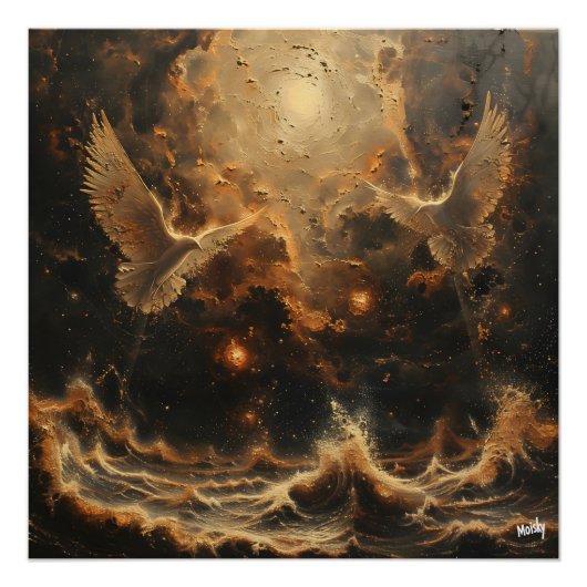 Refugio Cósmico de Aves Perfect Poster (Voorkant)