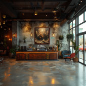 Refugio Cósmico de Aves Perfect Poster