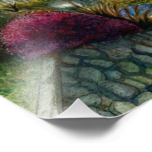 Refugio del escritor  foto afdruk (Hoek)