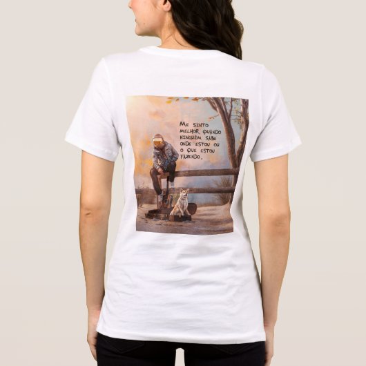 Refúgio (Modelo II) Tri-Blend Shirt (Achterkant)