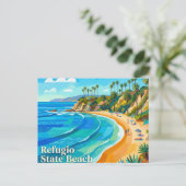 Refugio State Beach Californië Briefkaart (Staand voorkant)