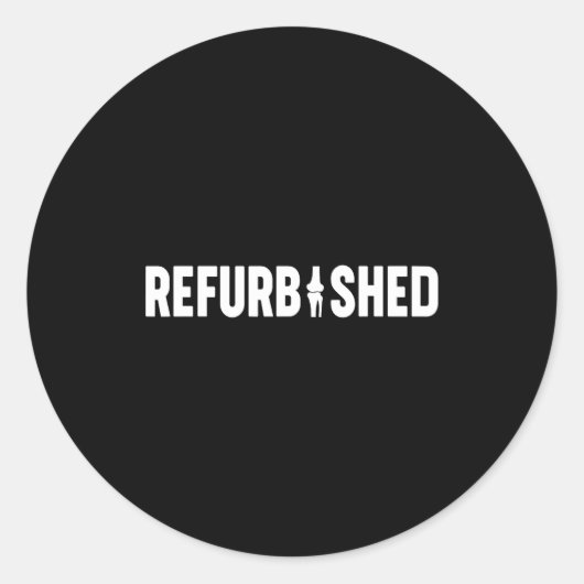 Refurbished New Knee Replacement Funny Knee Surger Ronde Sticker (Voorkant)