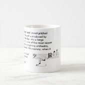 Reg. (11 oz.) Mok voor de muzikant! (Center)