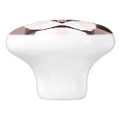 Regaal Roos Geometrische leeuwenkop Keramische Knop (Zijkant)