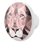 Regaal Roos Geometrische leeuwenkop Keramische Knop (Rechts)