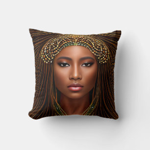 Regal African Beauty: Zwarte Geschiedenis vieren Kussen